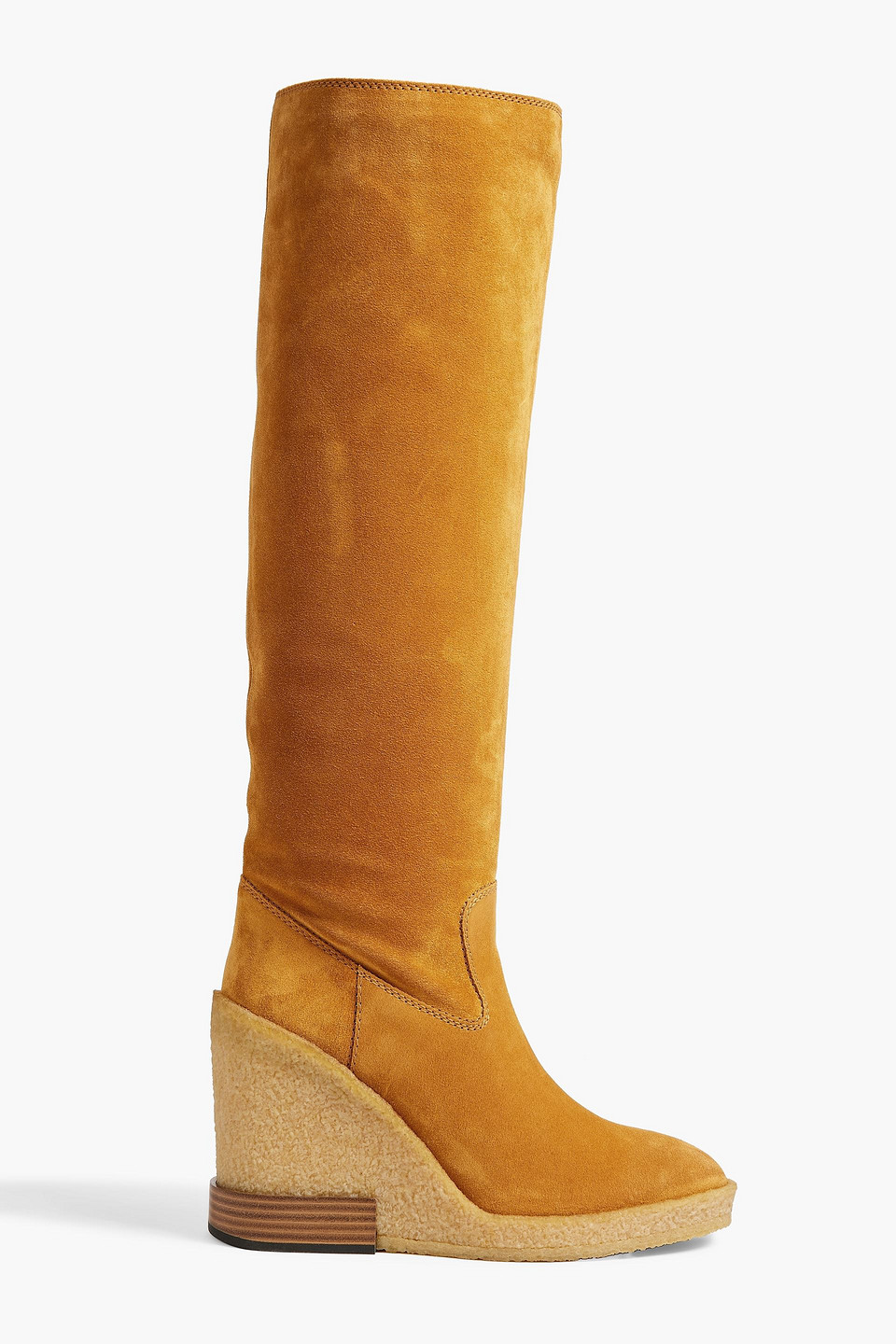 Tod's Knee Boots In Mustard
