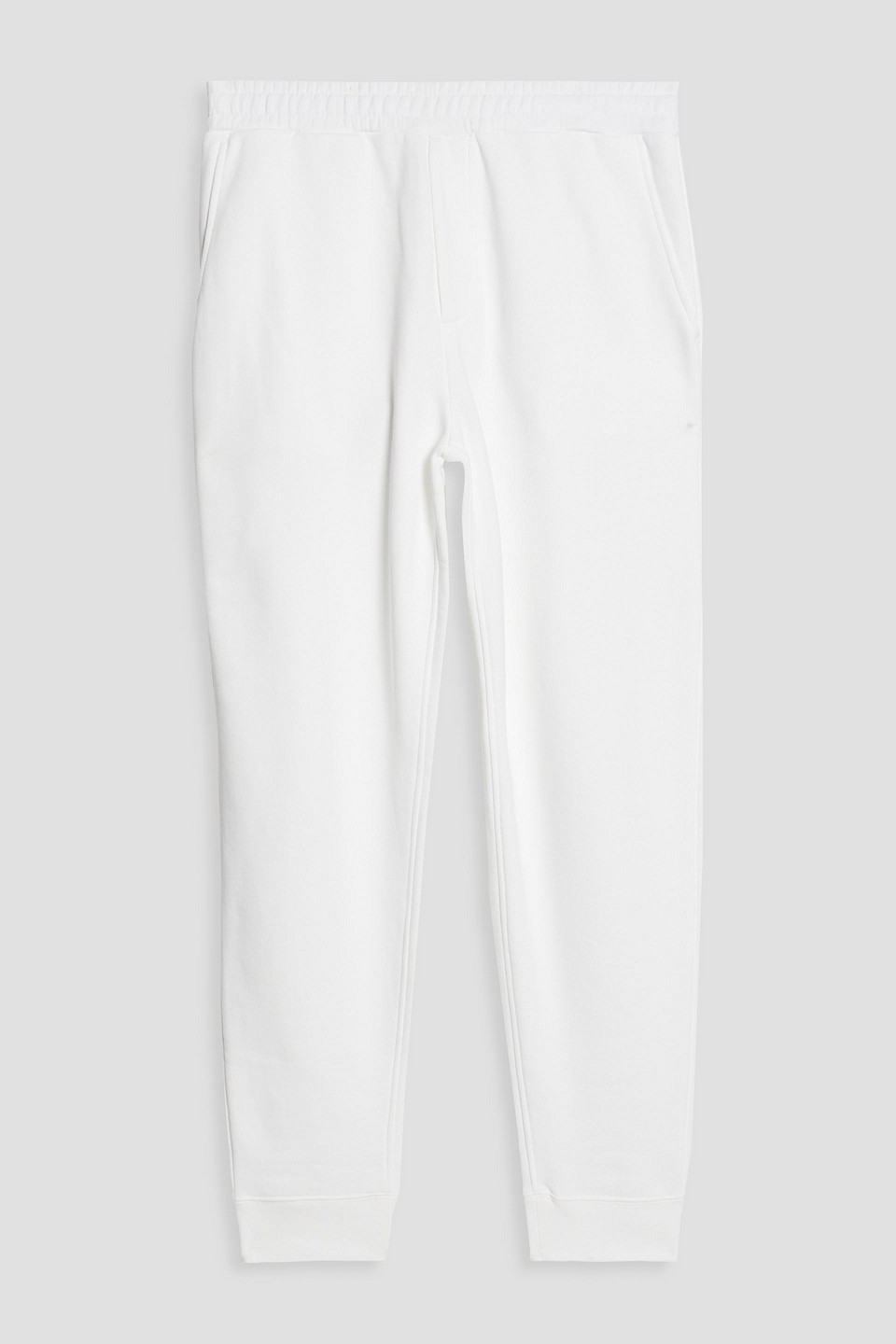 Helmut Lang Printed French Cotton-terry Sweatpants In White