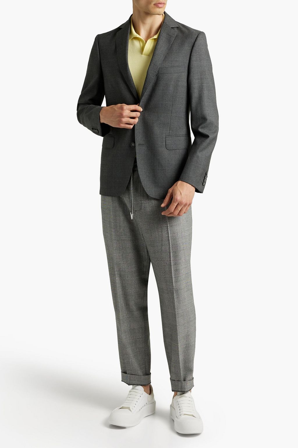 OFFICINE GÉNÉRALE Mélange wool blazer