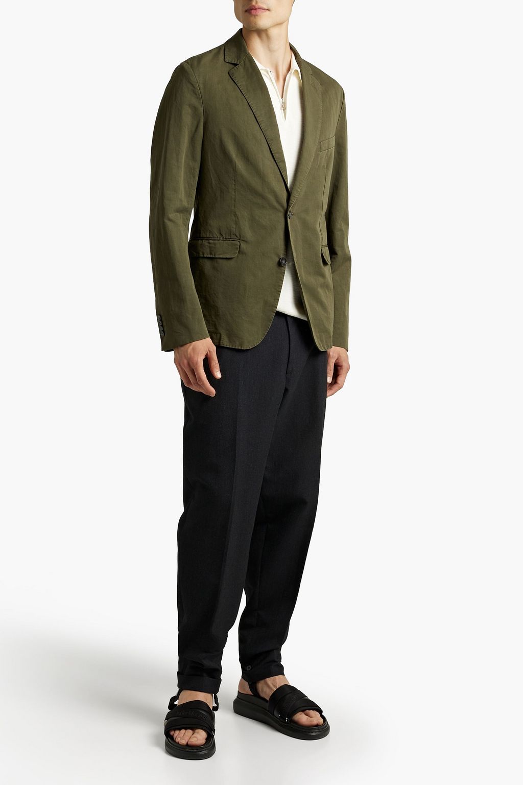 OFFICINE GÉNÉRALE 375 cotton and linen-blend blazer