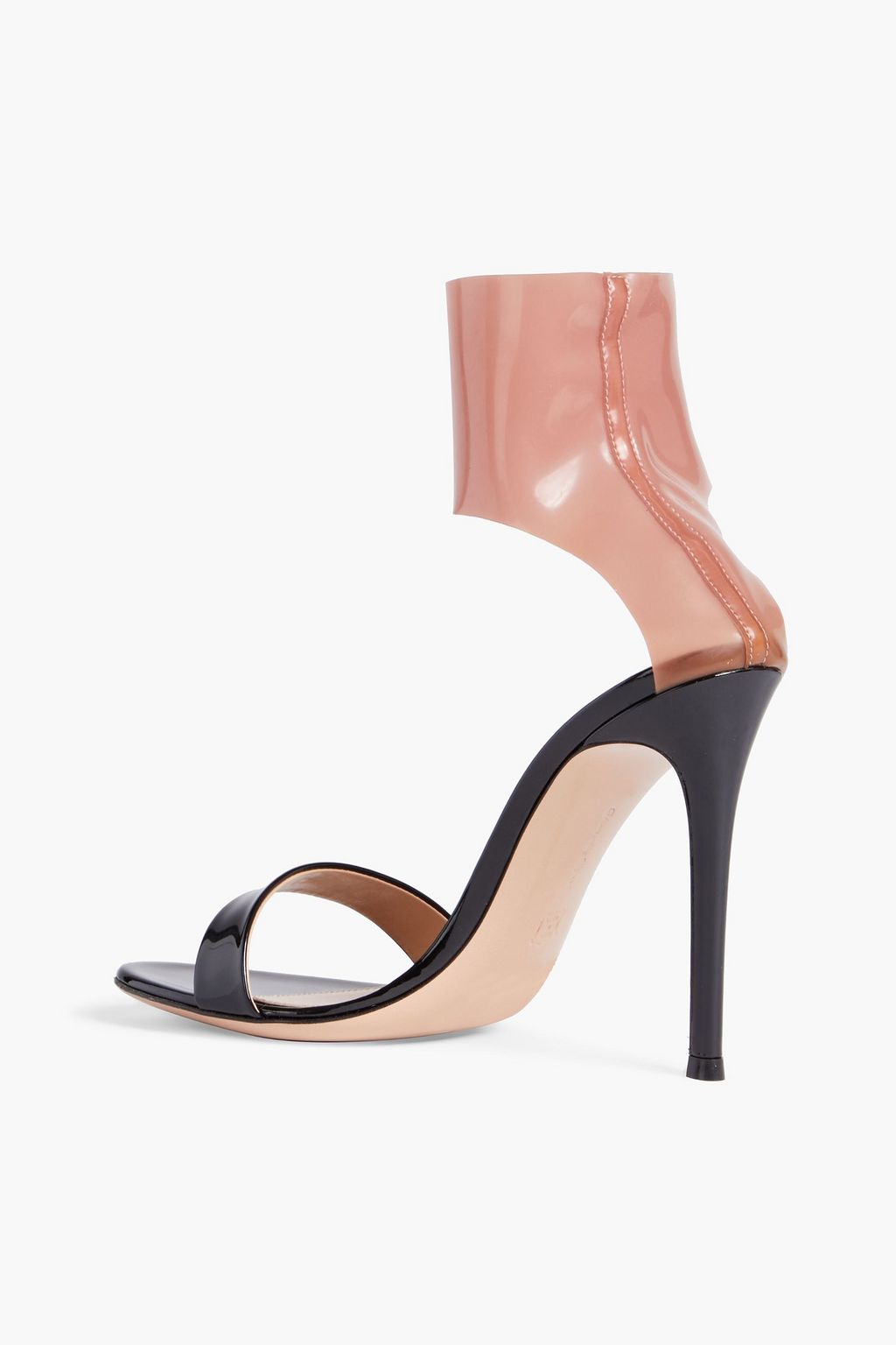 GIANVITO ROSSI Anwers Vernice patent-leather and rubber sandals