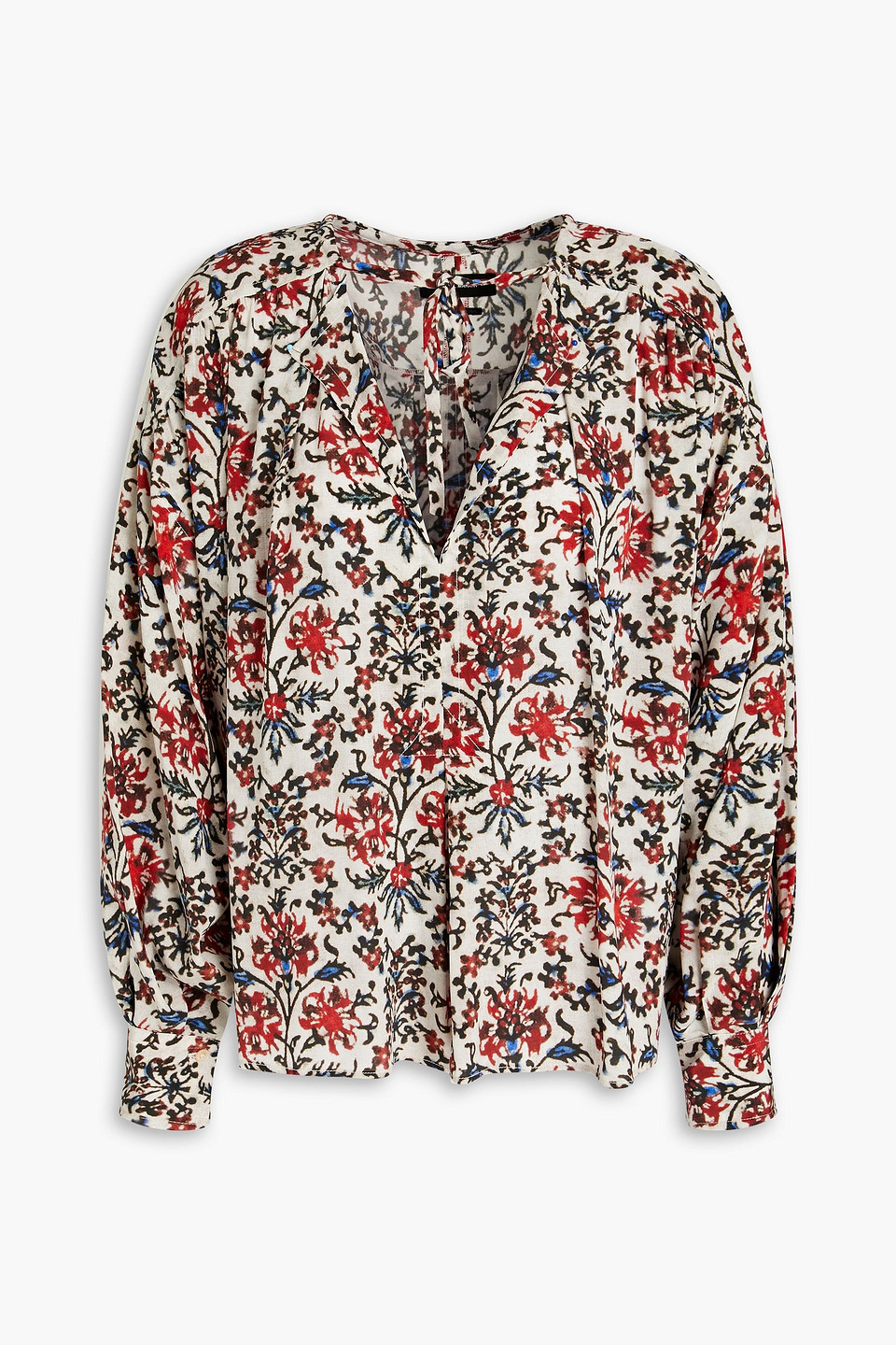 Isabel Marant - Amba printed silk-blend crepe de chine blouse - Red