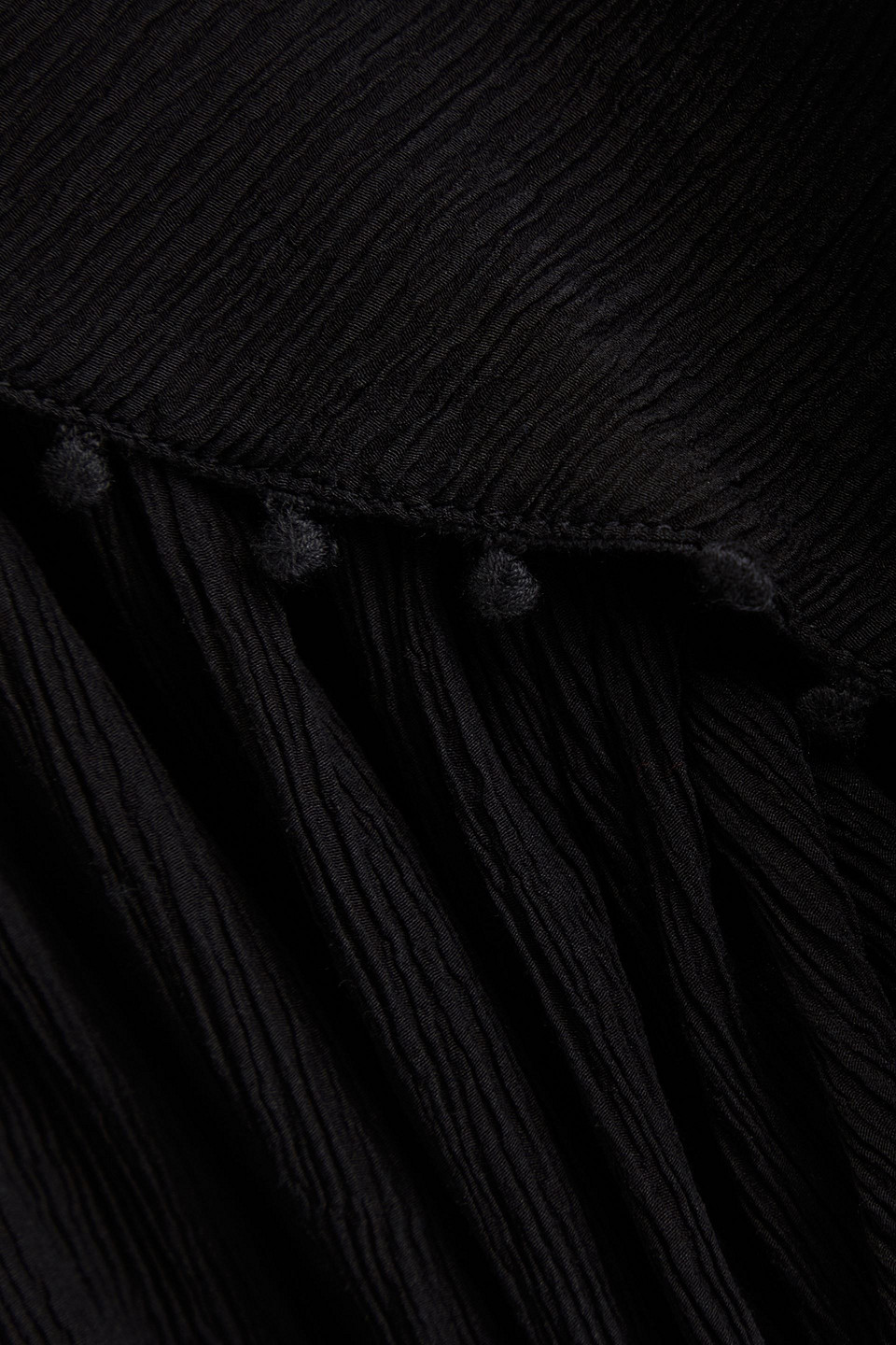 Isabel Marant Ioleya Crochet-paneled Cotton And Silk-blend Georgette Top In Black