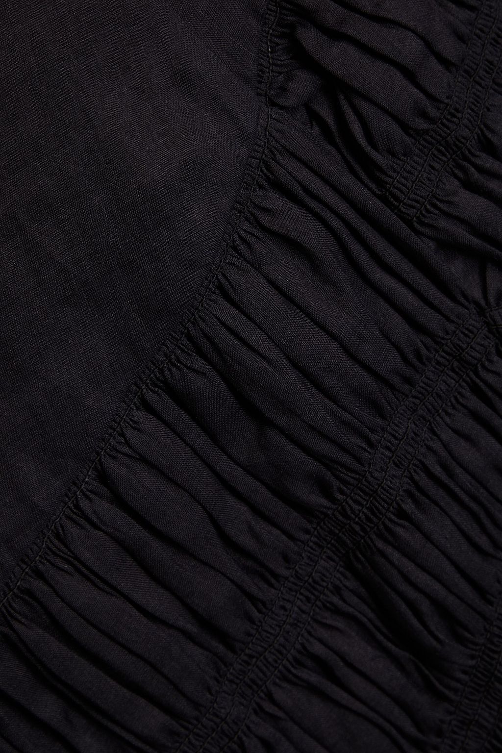 ISABEL MARANT Sidney ruched ramie mini skirt