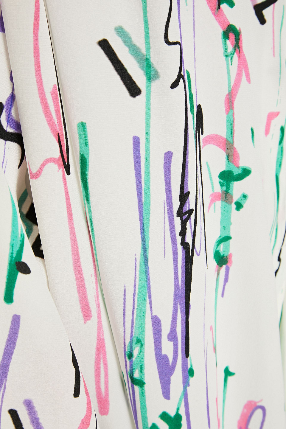Isabel Marant Amba Printed Silk-blend Crepe De Chine Blouse In Green