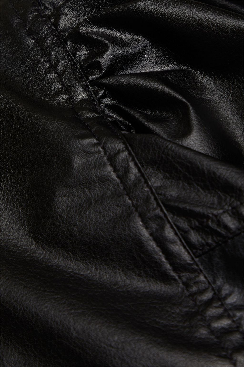 ISABEL MARANT Drea modal-blend faux leather dress