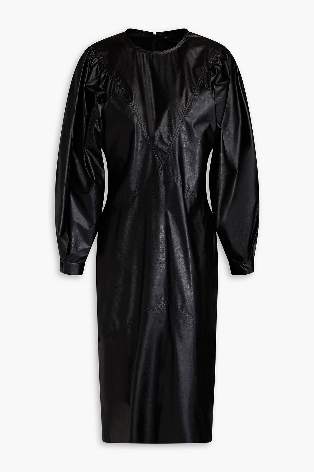 ISABEL MARANT Drea modal blend faux leather dress THE OUTNET