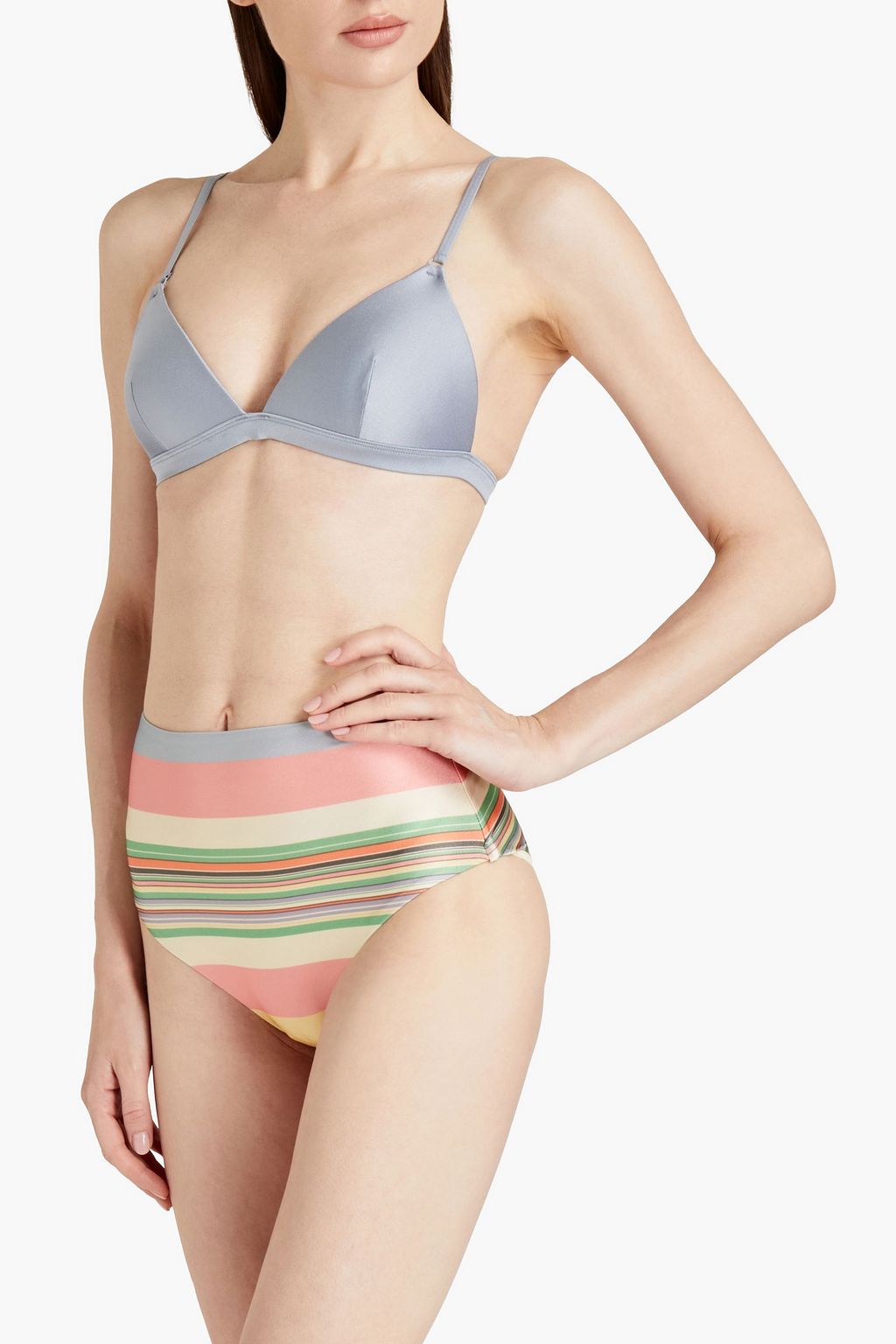 ZIMMERMANN Striped triangle bikini