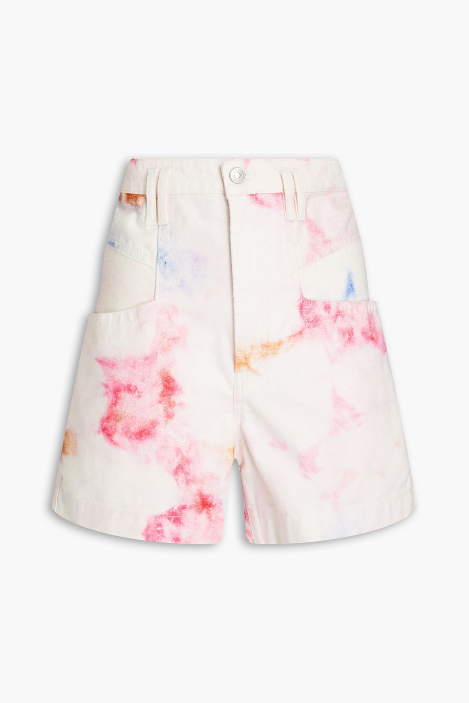 Isabel Marant Esquia Tie-dyed Denim Shorts
