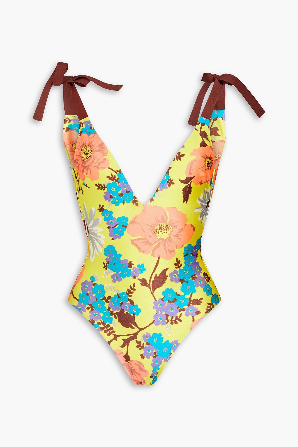 ZIMMERMANN Floral-print swimsuit | THE OUTNET