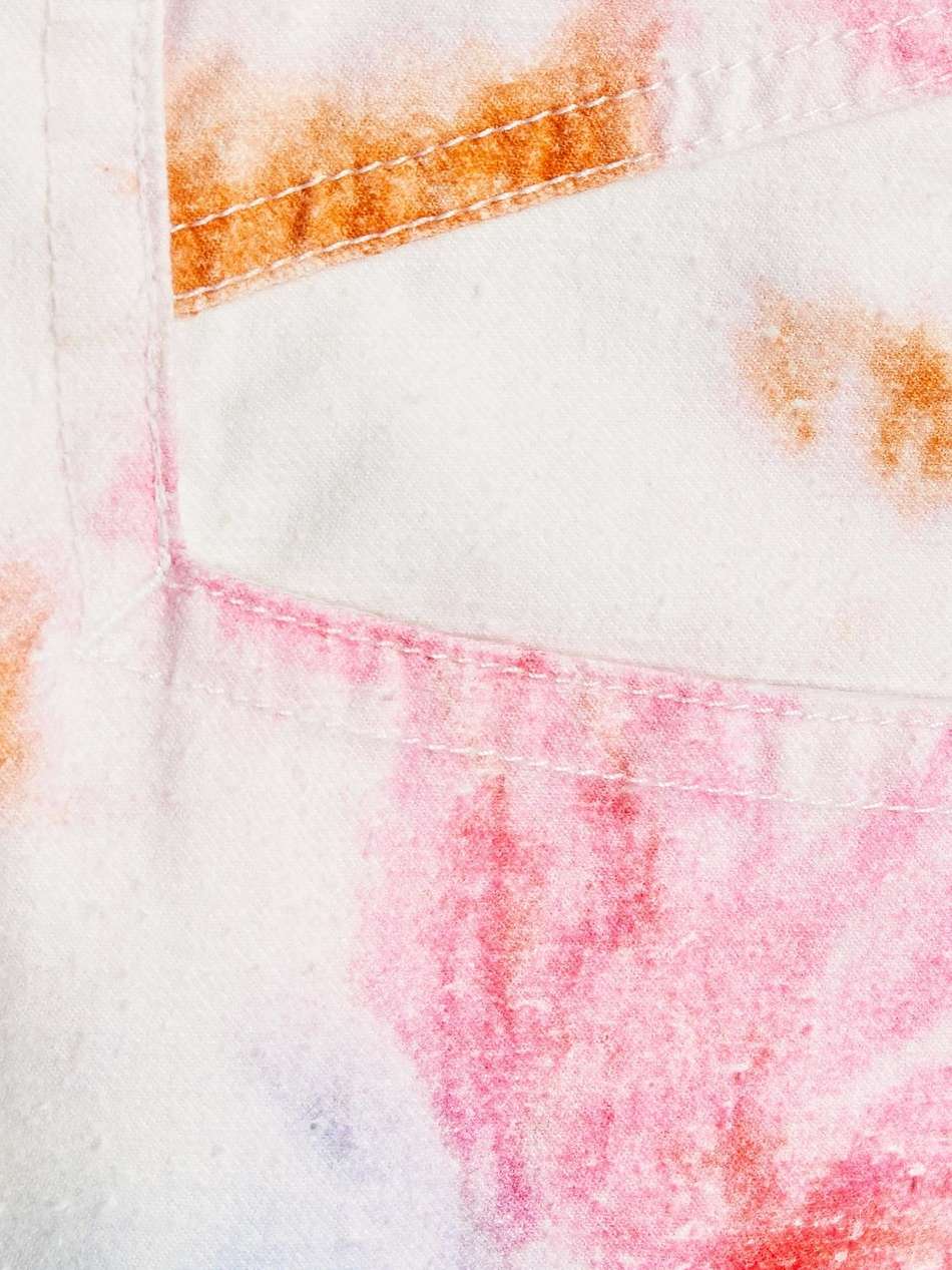 eloisa tie-dyed high-rise tapered jeans