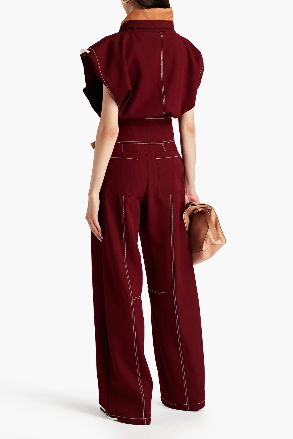 JIL SANDER Wool-twill wide-leg pants
