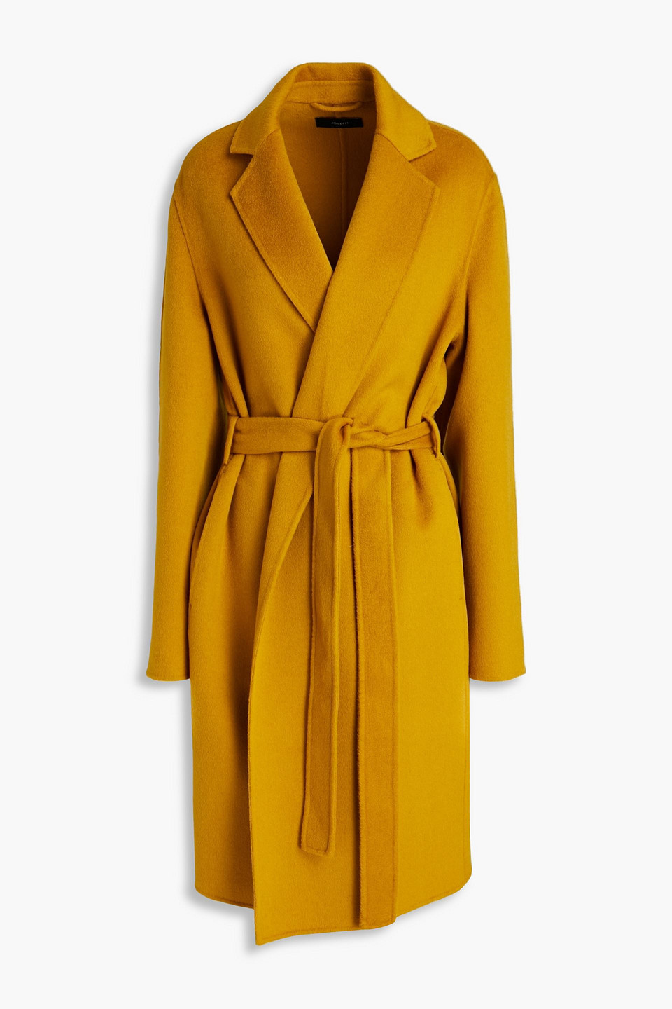 Joseph Cenda Brushed Wool And Cashmere-blend Felt Coat In Gold