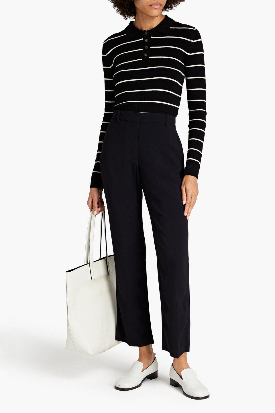 Joseph Coleman Stretch-cady Straight-leg Trousers