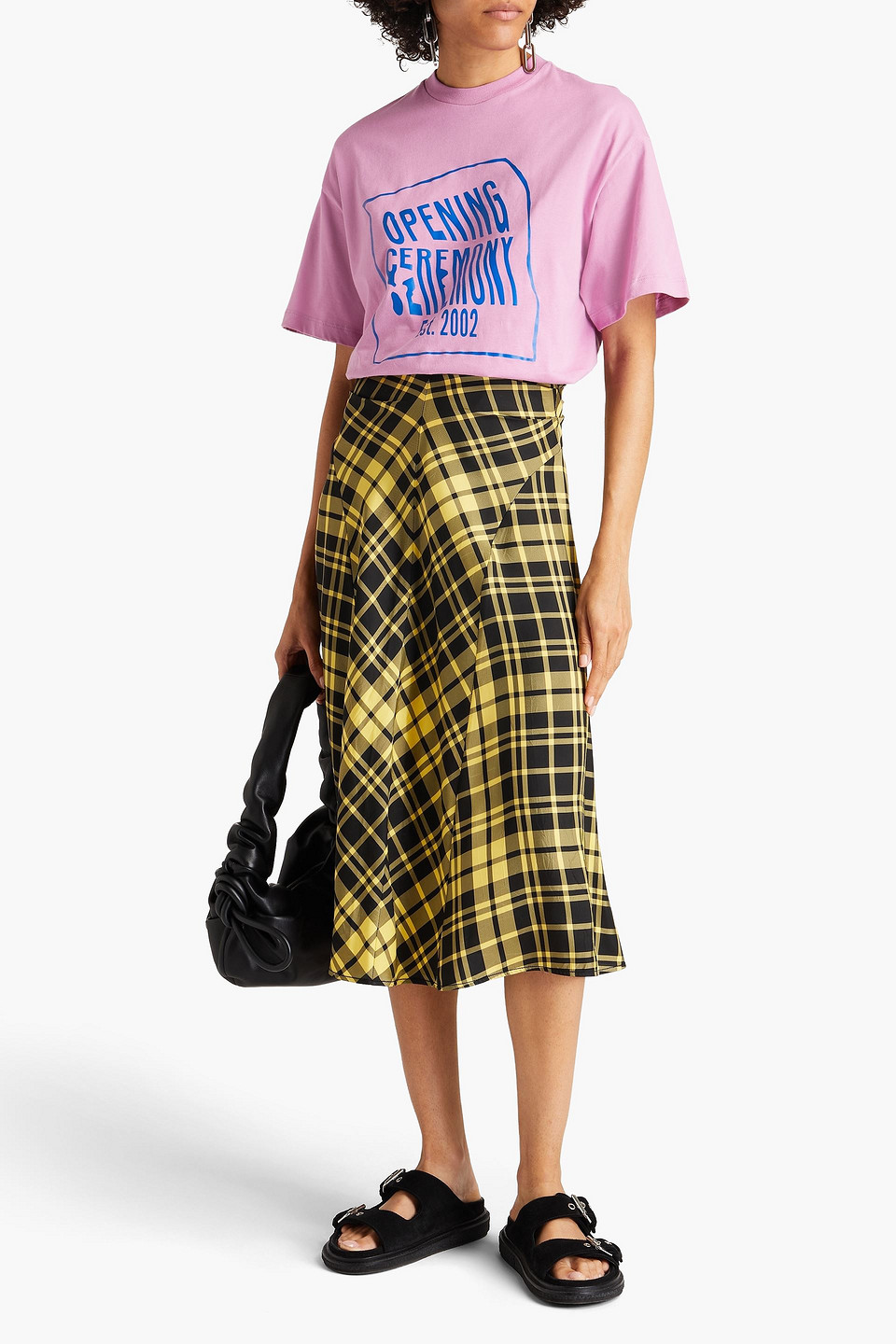 Opening Ceremony Logo-print Cotton-jersey T-shirt In Pink