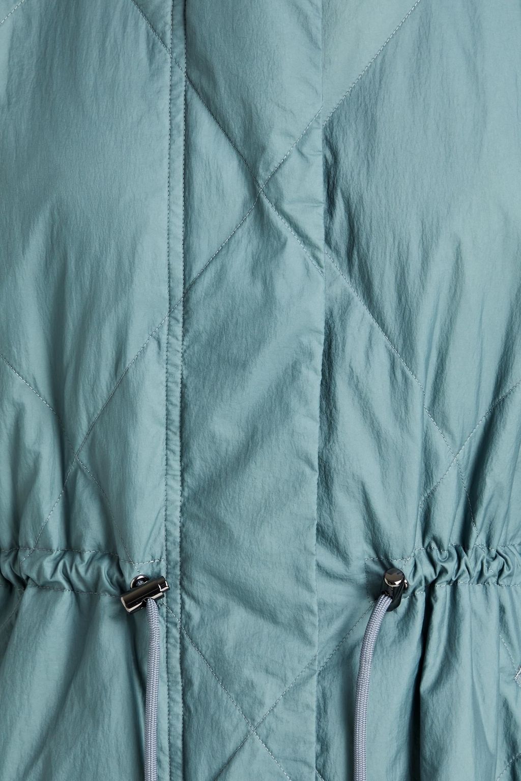 THEORY Quilted shell hooded down parka