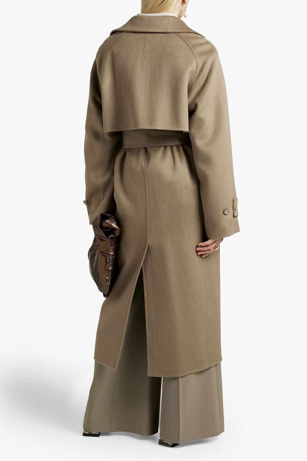 JOSEPH Double-breasted wool and cashmere-blend coat