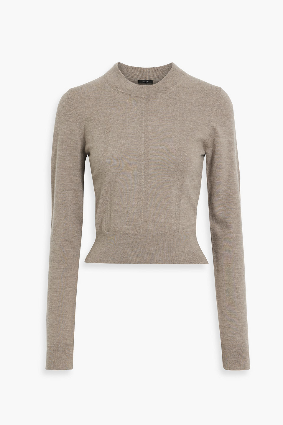 Joseph Mélange Cashmere-blend Sweater In Mushroom