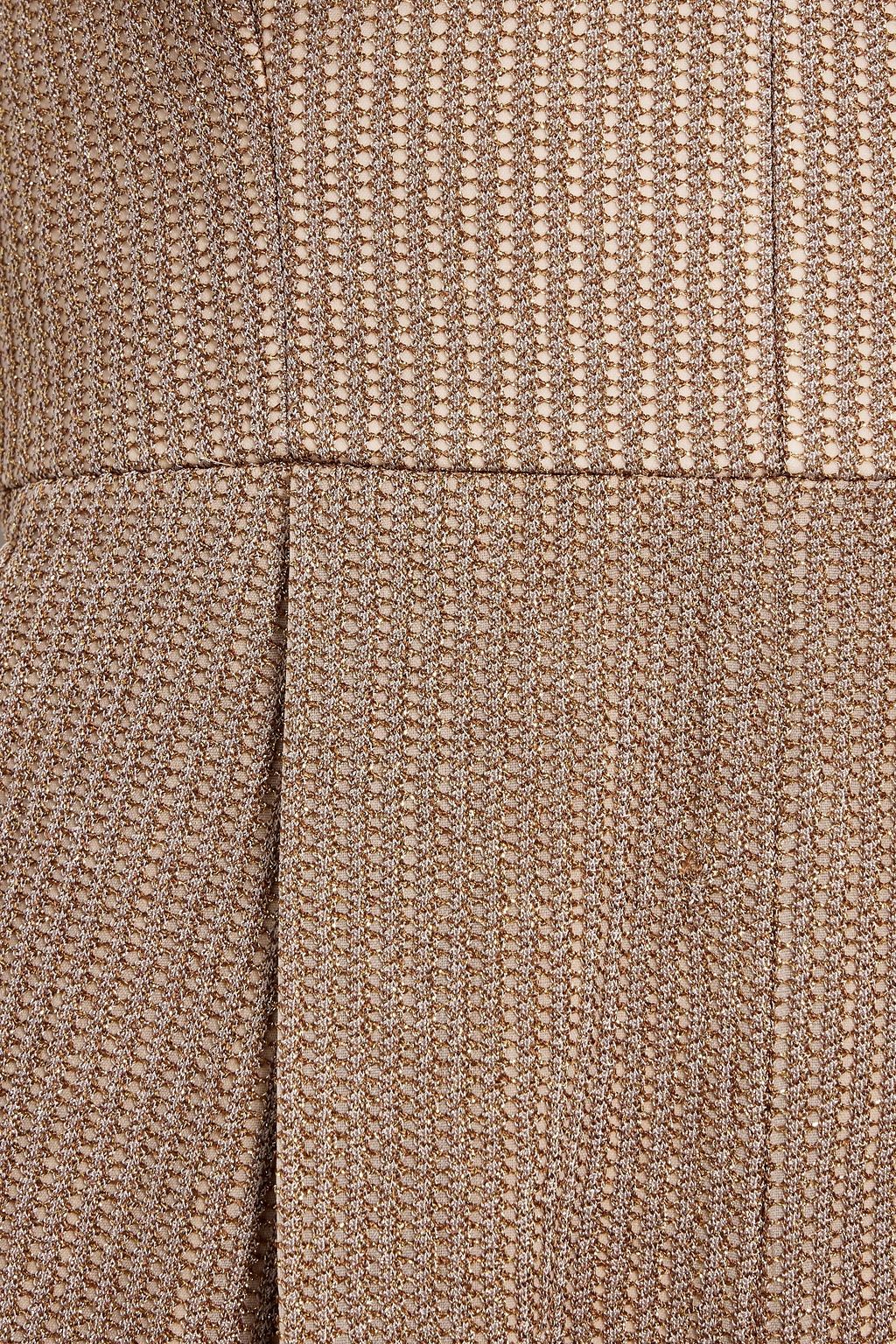 MISSONI Metallic crochet-knit wide-leg jumpsuit