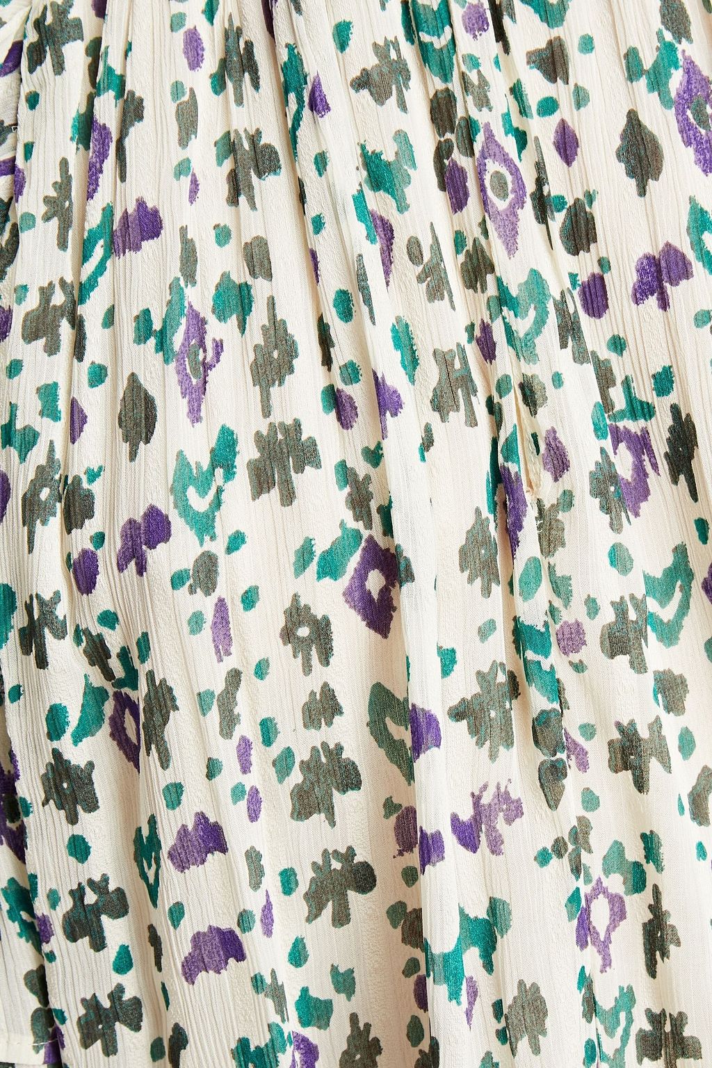 MARANT ÉTOILE Tiered printed georgette blouse