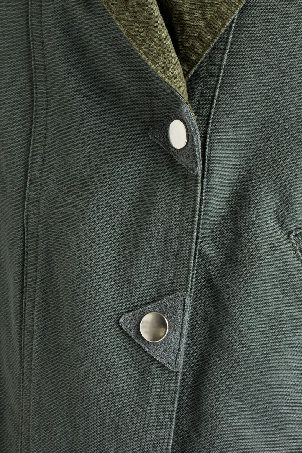 MARANT ÉTOILE Priest two-tone suede-trimmed cotton-canvas jacket