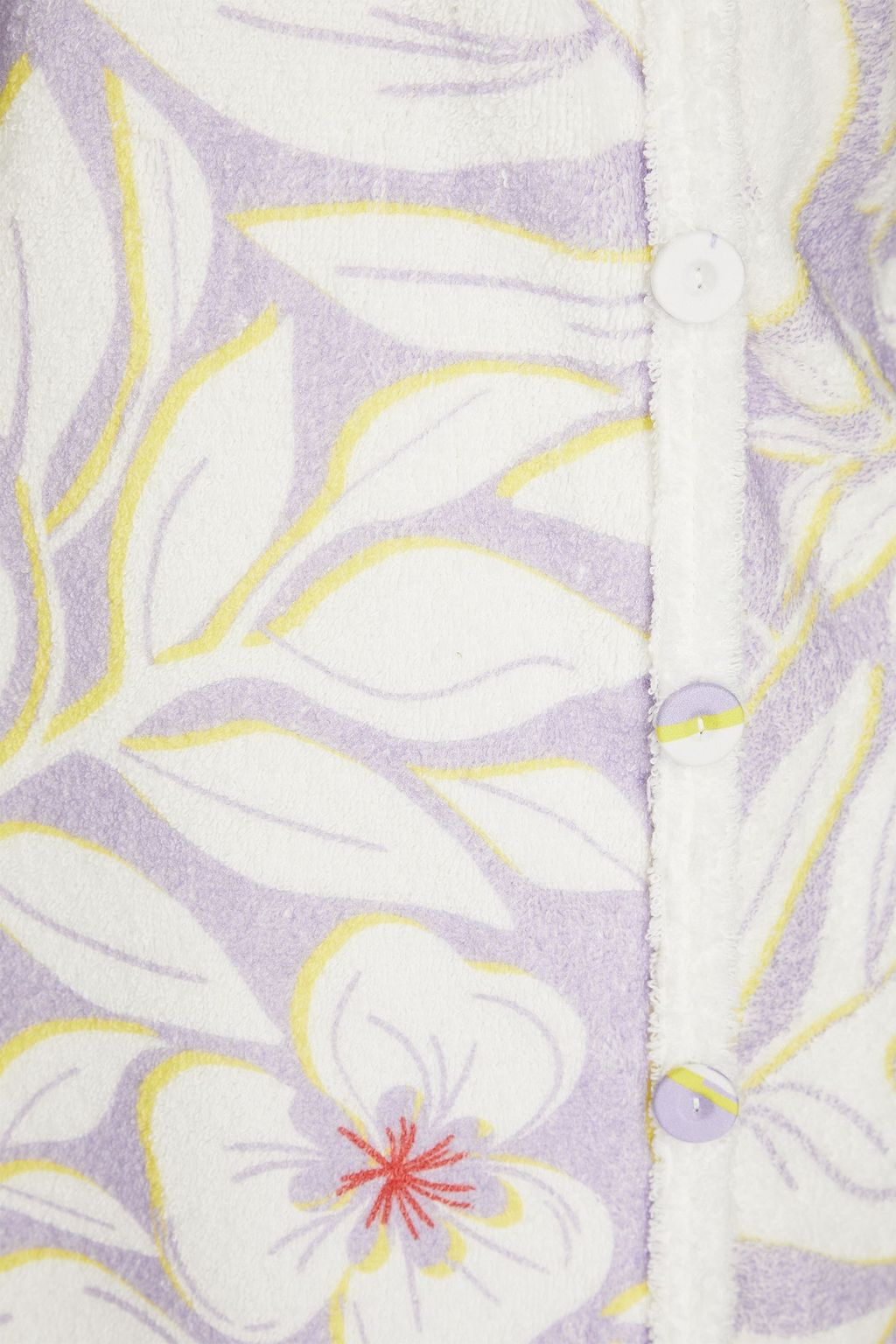 RACIL Floral-print cotton-terry midi wrap dress