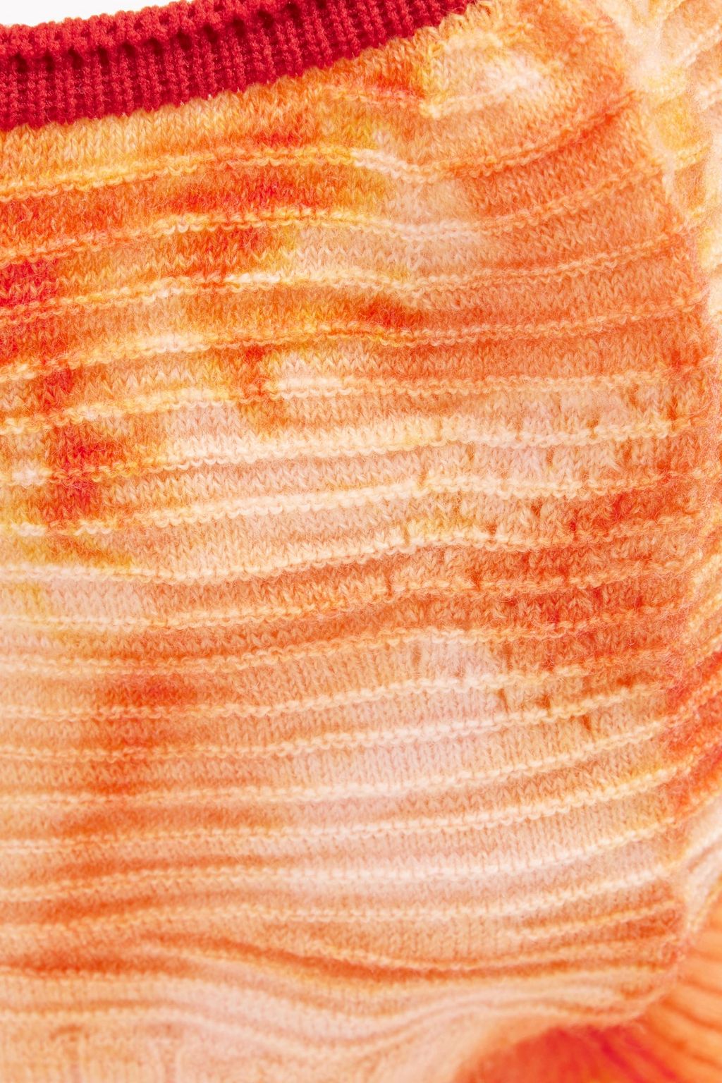 HOLDEN Tie-dyed ribbed merino wool-blend balaclava