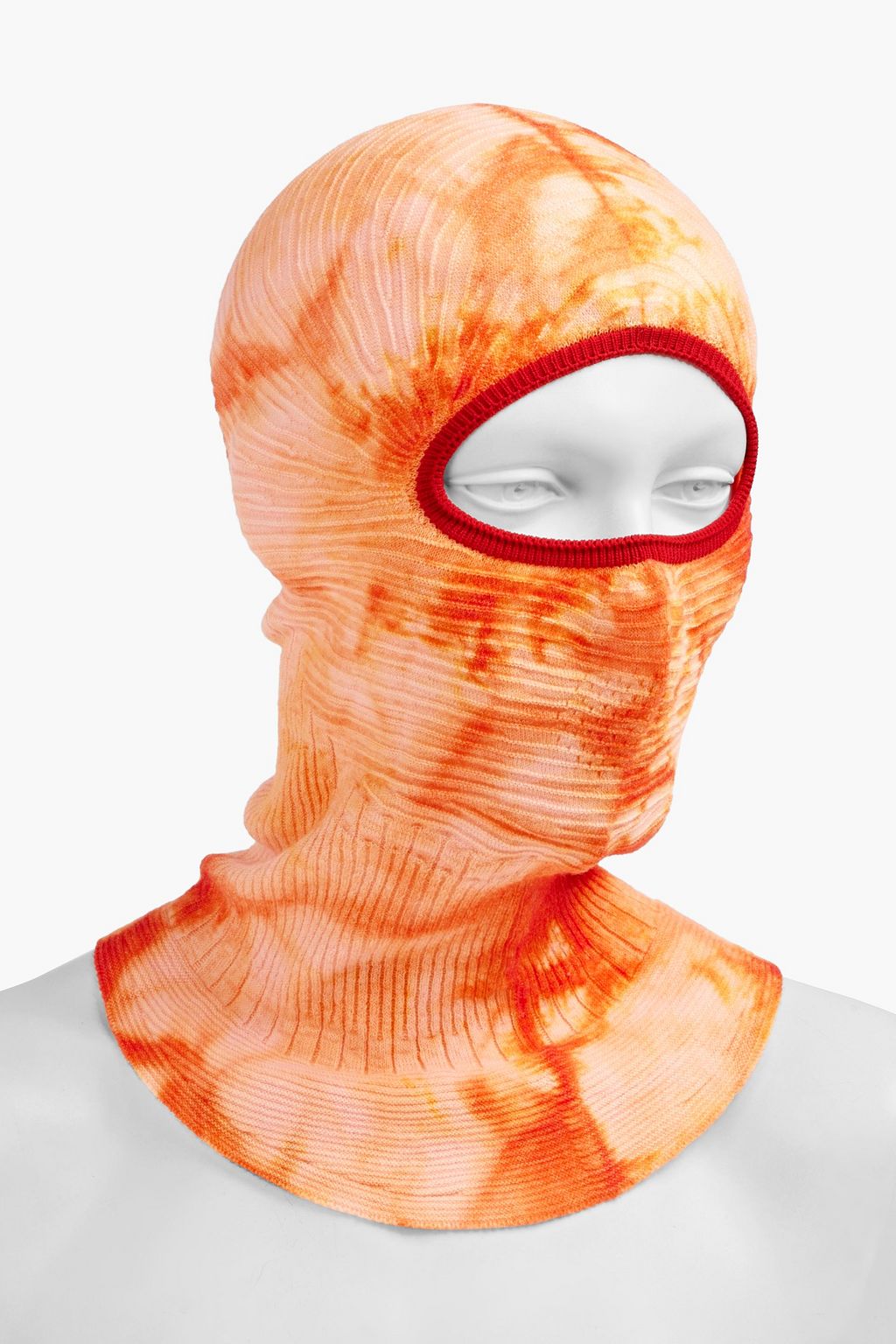 HOLDEN Tie-dyed ribbed merino wool-blend balaclava