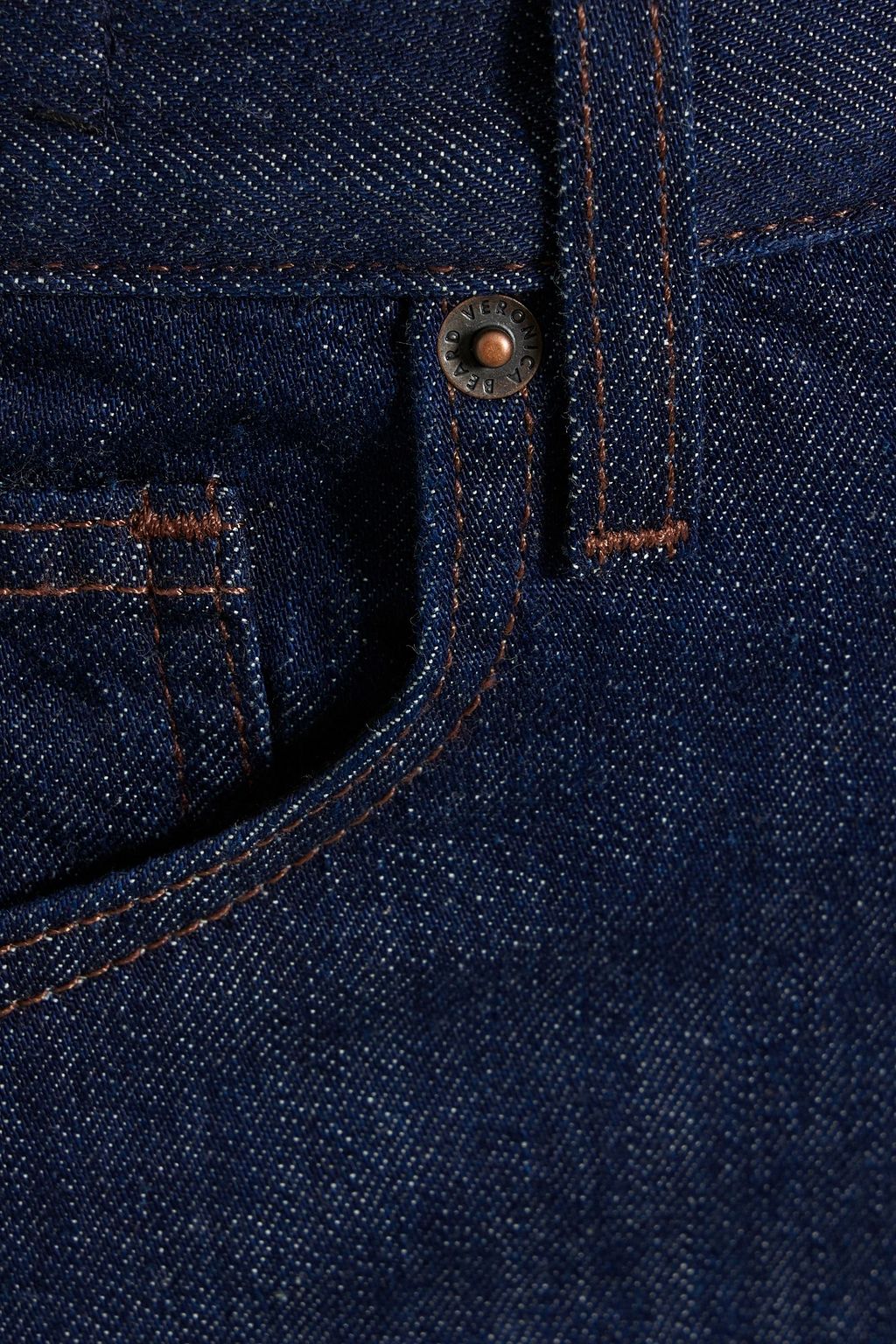 VERONICA BEARD Taylor hoch sitzende Jeans mit weitem Bein und Fransen