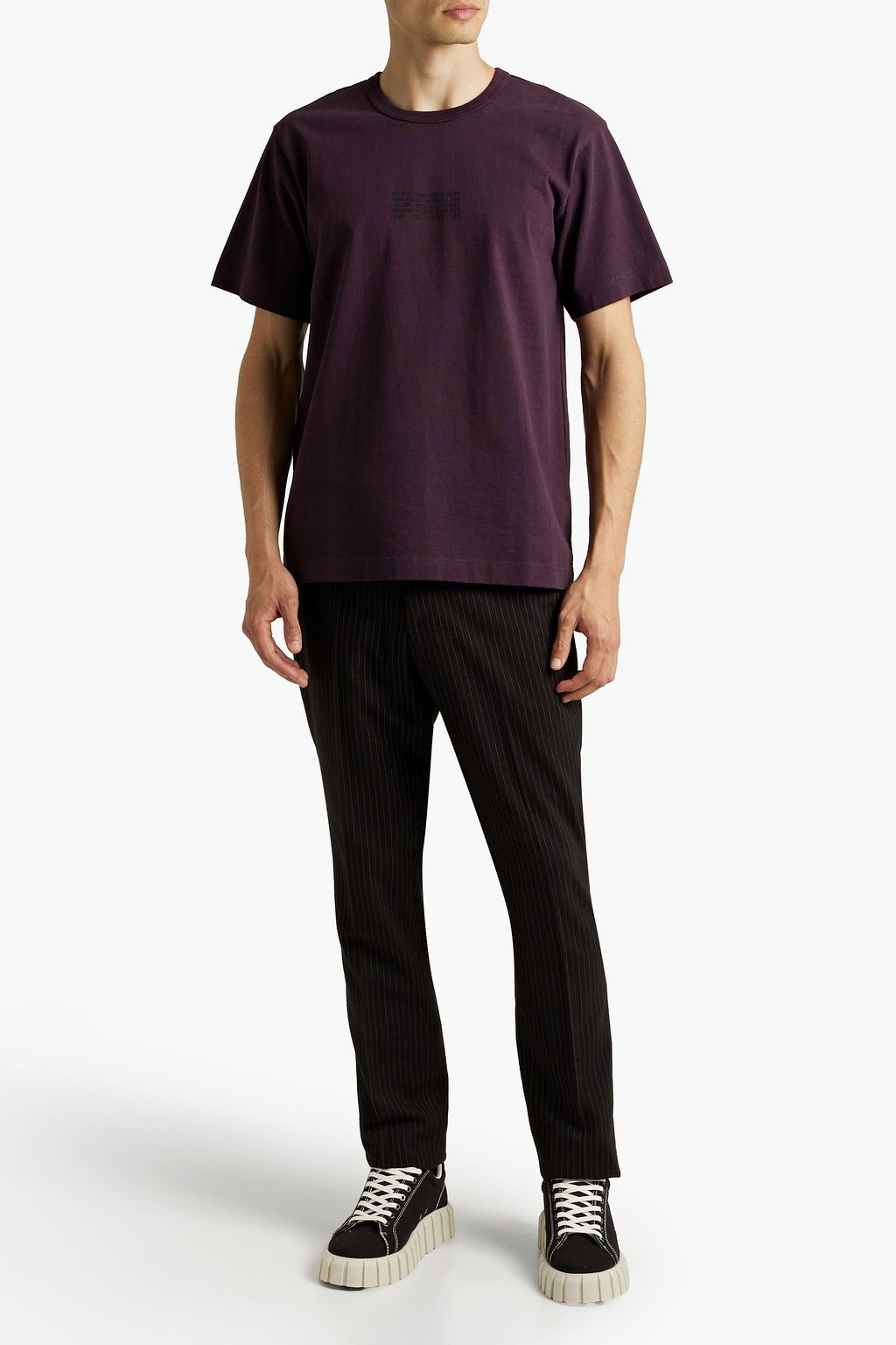 HELMUT LANG Distort printed cotton-jersey T-shirt