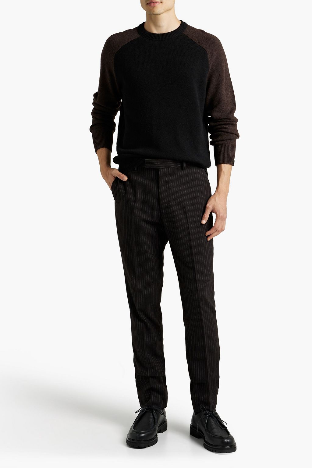 RAG & BONE Harlow zweifarbiger Pullover aus Kaschmir