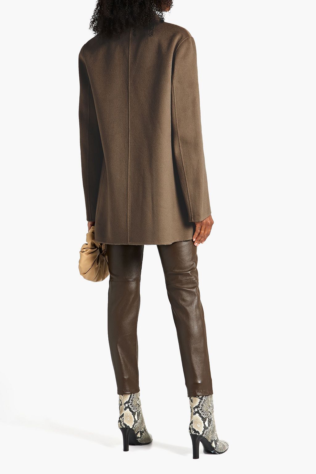 JOSEPH Double-breasted wool and cashmere-blend coat