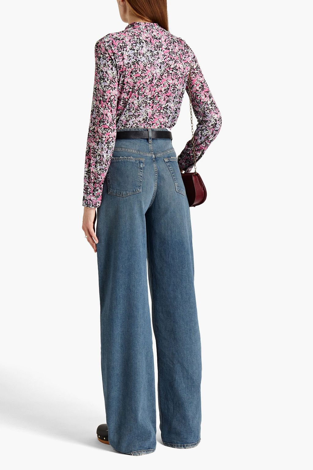 ISABEL MARANT ジャージー ポロシャツ フローラルプリント