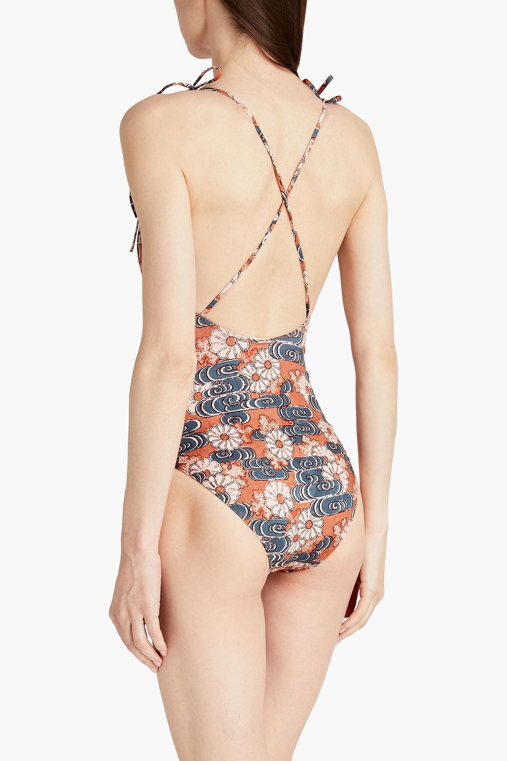 ULLA JOHNSON Badeanzug mit floralem Print