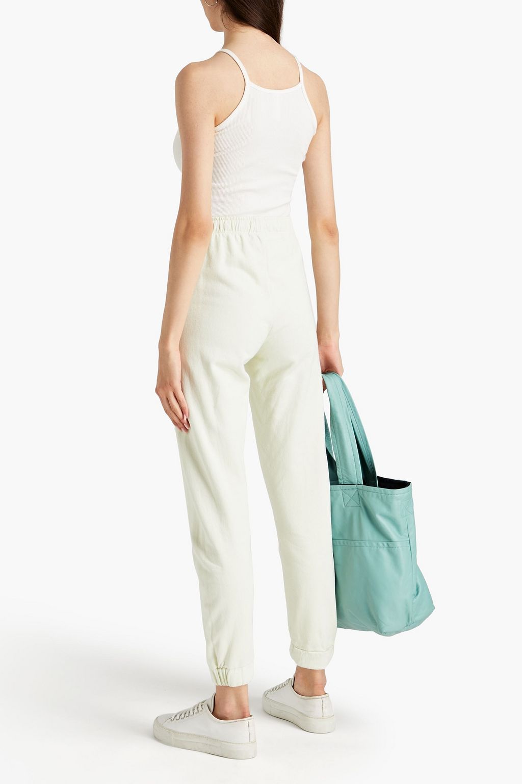 MONROW Cotton-fleece track pants