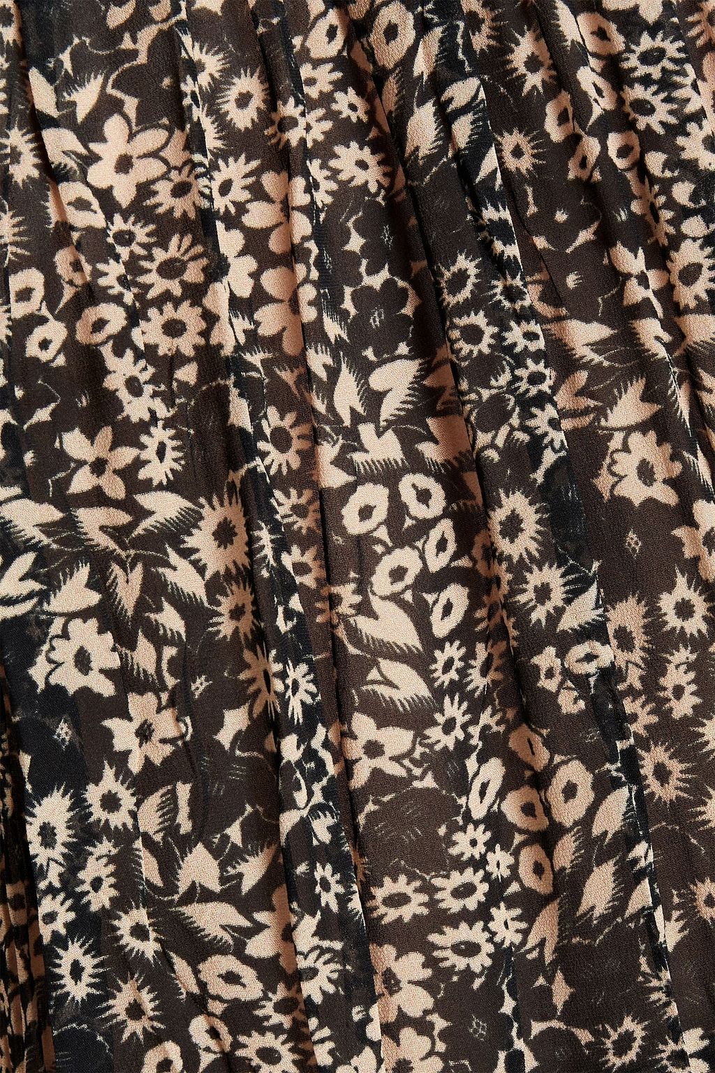 MARANT ÉTOILE Nimazu asymmetric gathered floral-print chiffon mini dress
