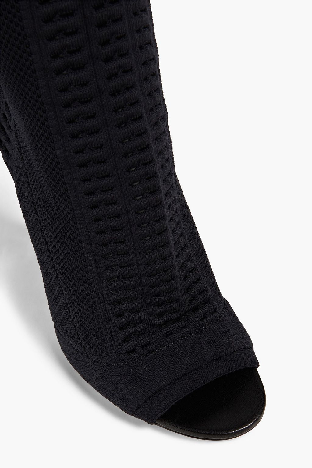 GIANVITO ROSSI Vires ストレッチニット サイハイブーツ
