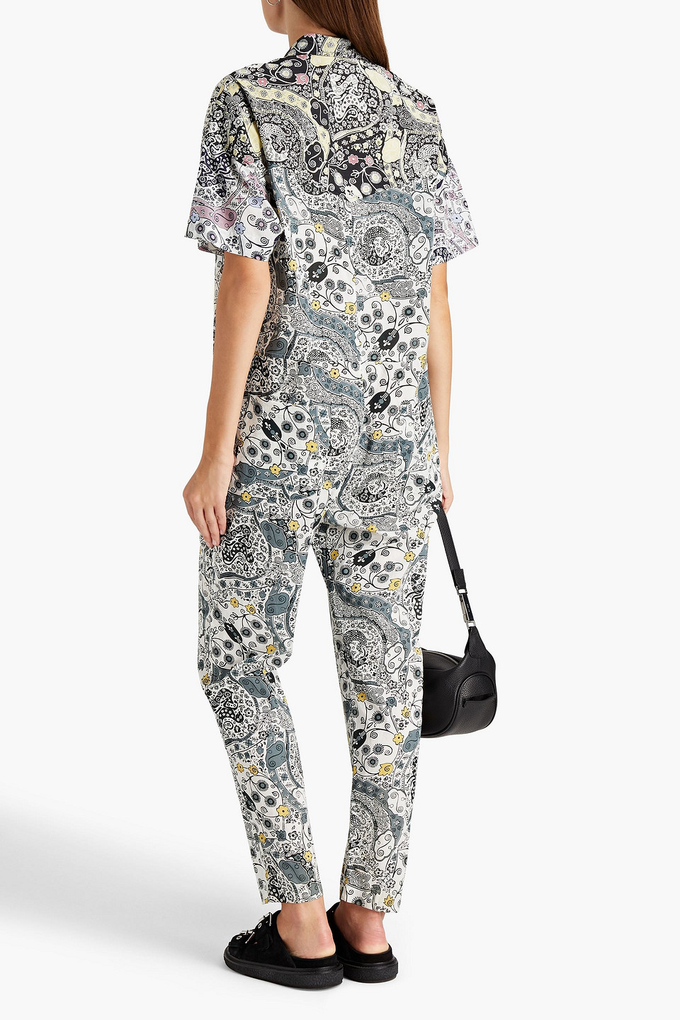 Isabel Marant Étoile Udena Printed Cotton Jumpsuit In White