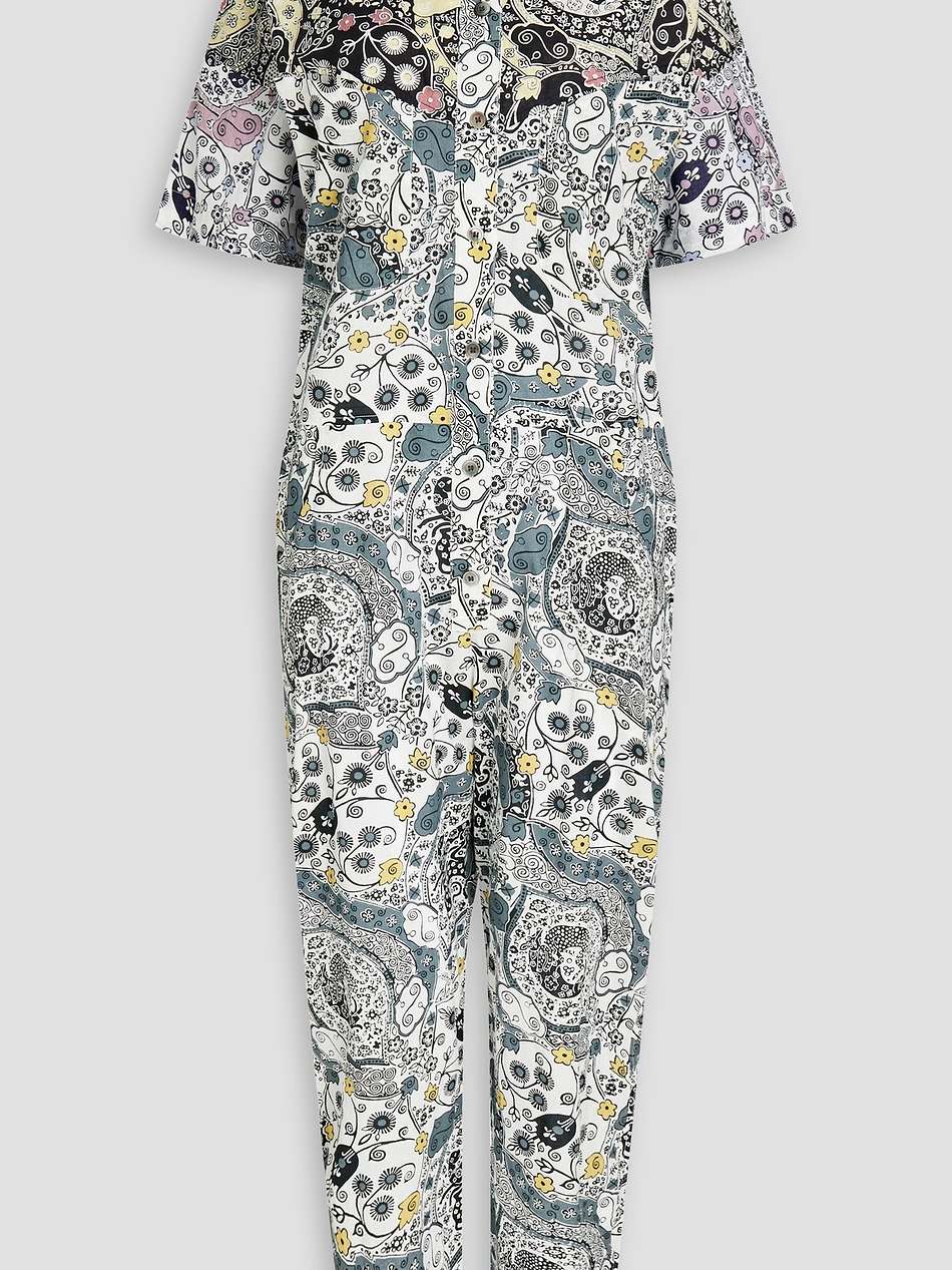 udena printed cotton jumpsuit