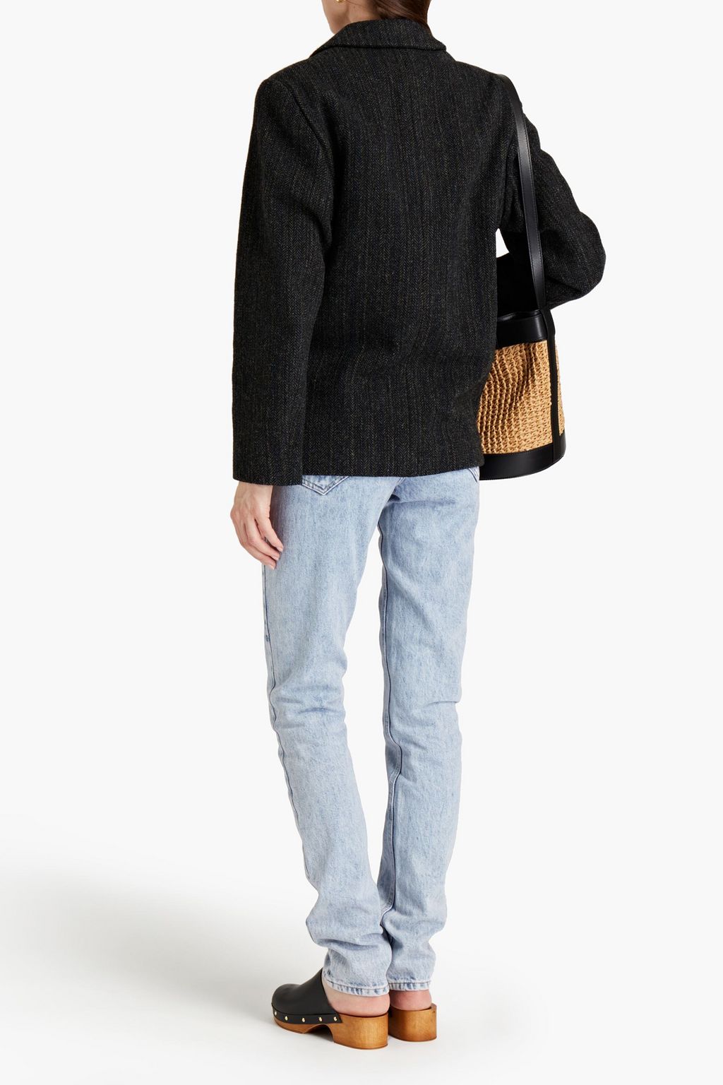 ISABEL MARANT ÉTOILE Herringbone wooltweed blazer THE