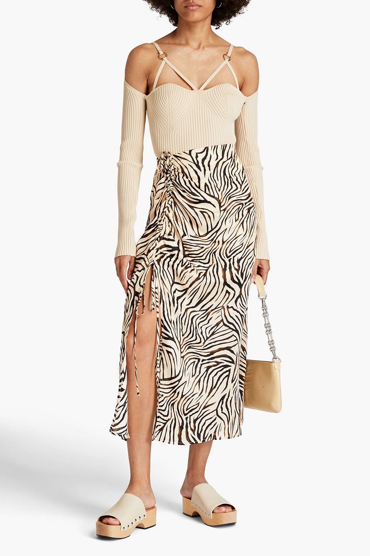 NICHOLAS Womens Zippered Midi Party Pencil Skirt
