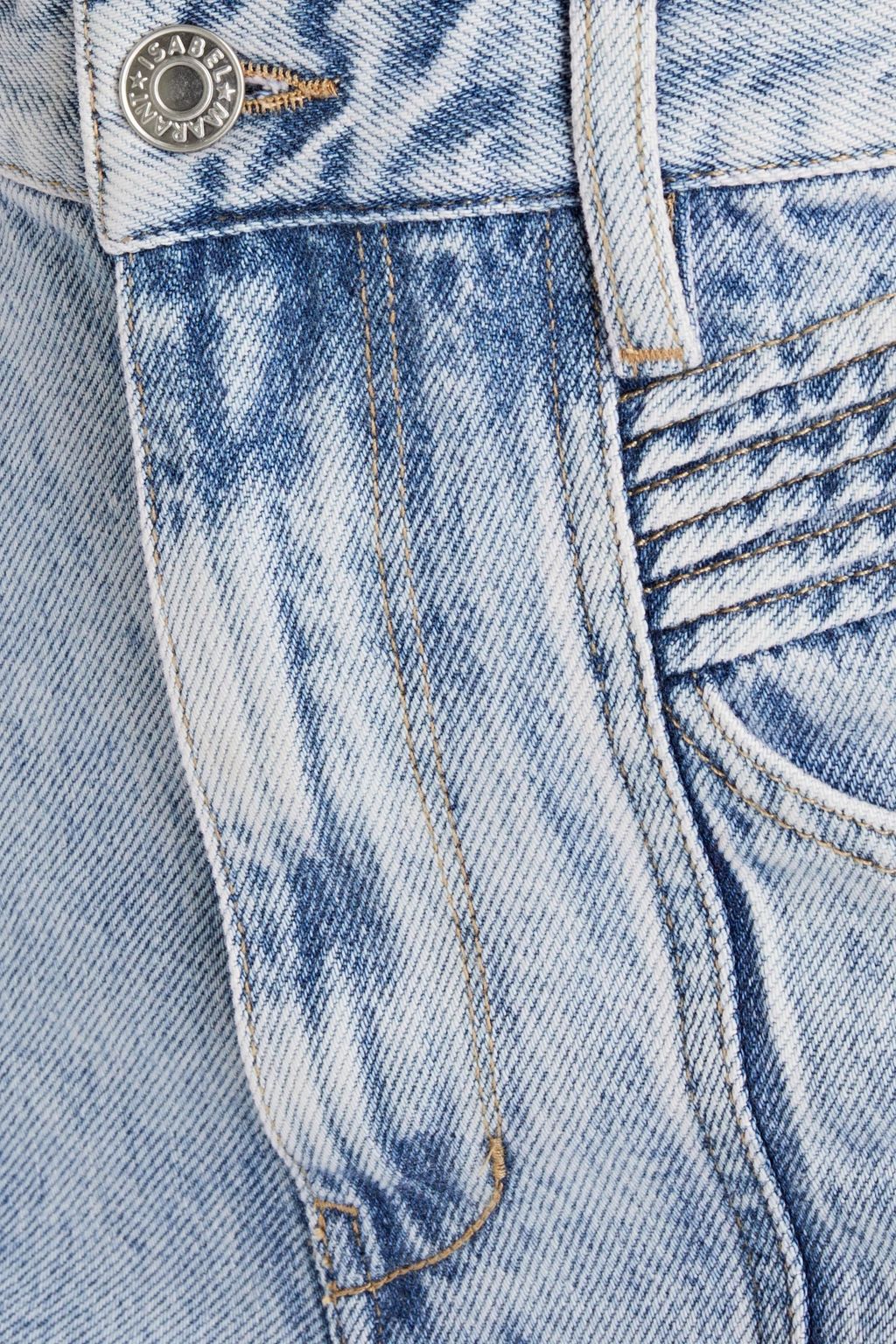MARANT ÉTOILE جينز بأرجل ضيقة وخصر عالٍ مغسول بالحمض