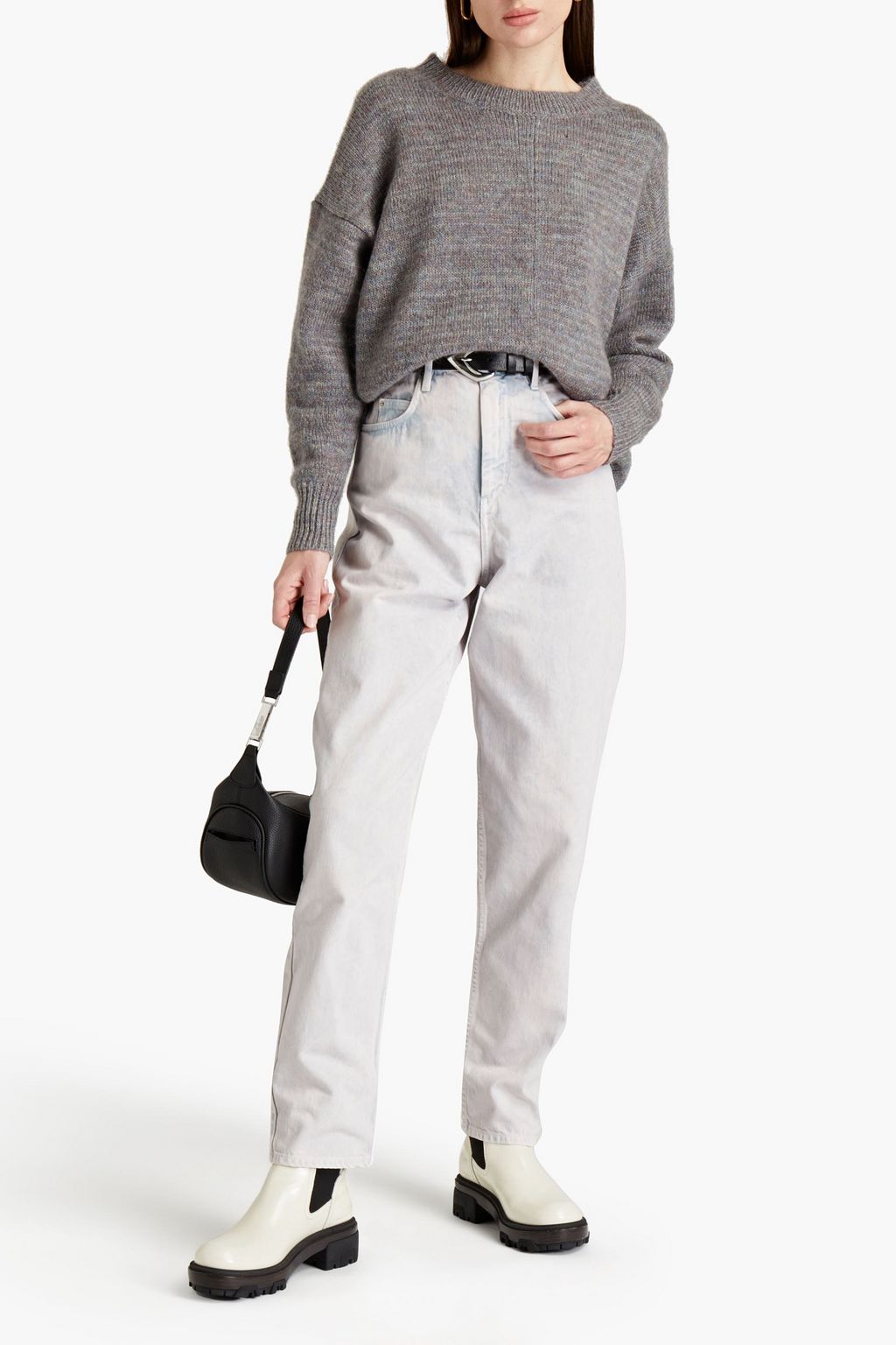 ISABEL MARANT ÉTOILE Corsy hoch sitzende Jeans mit geradem Bein in Acid-Waschung