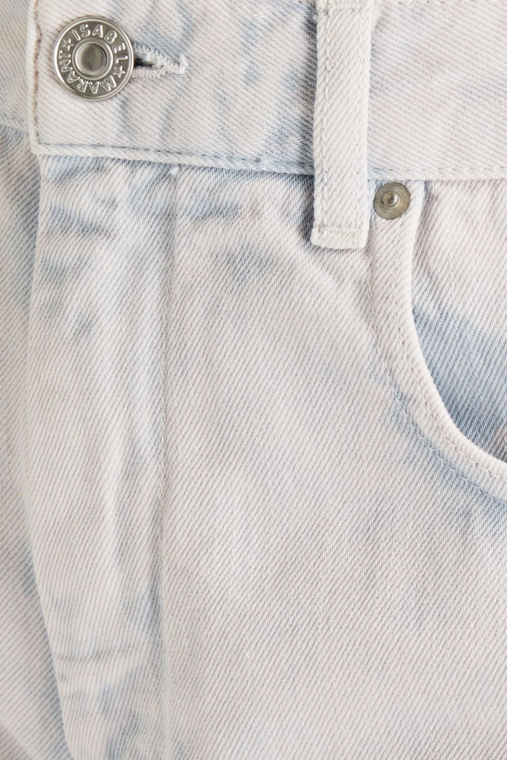 MARANT ÉTOILE Nea cropped acid-wash high-rise slim-leg jeans