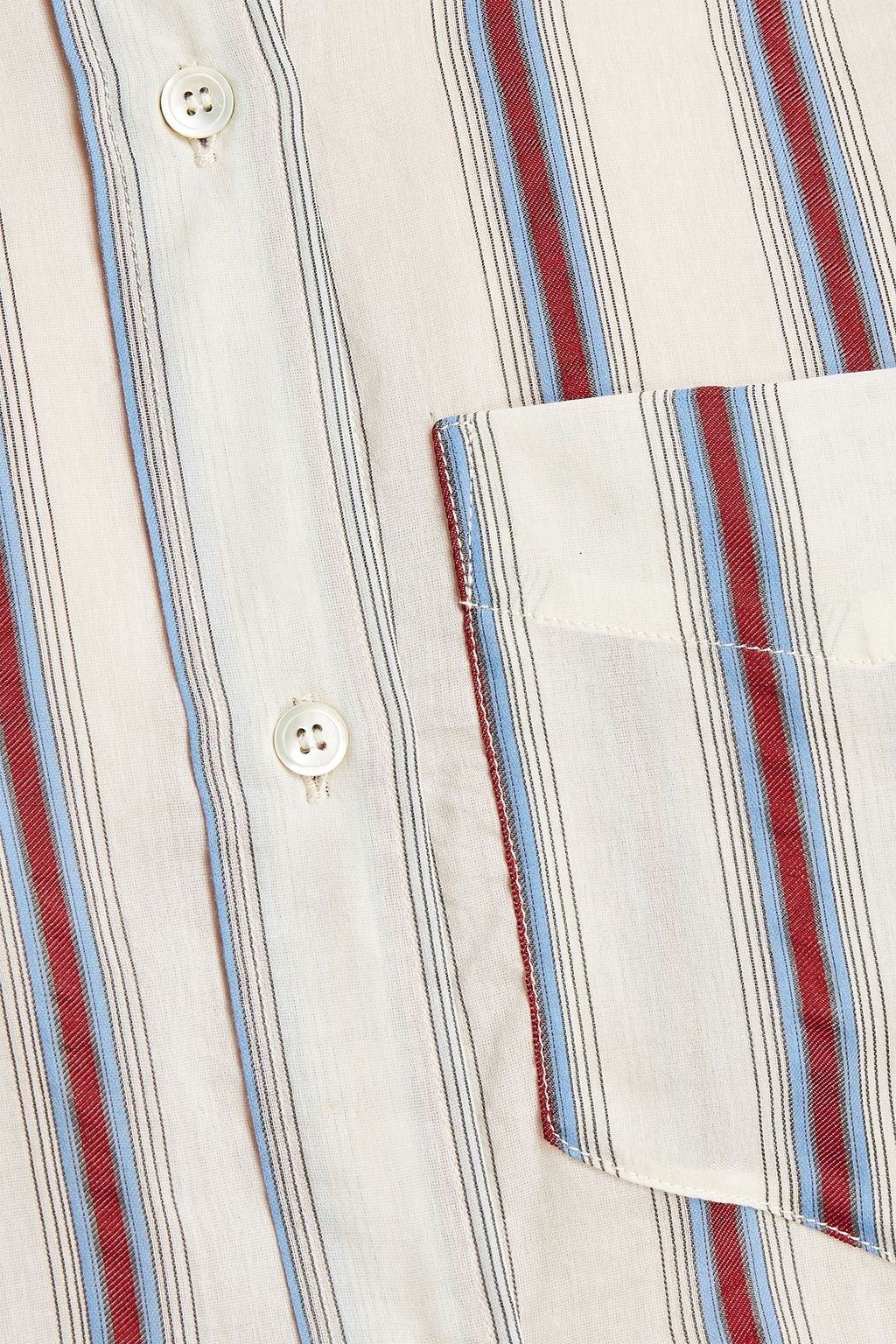MARANT ÉTOILE Striped cotton-blend shirt