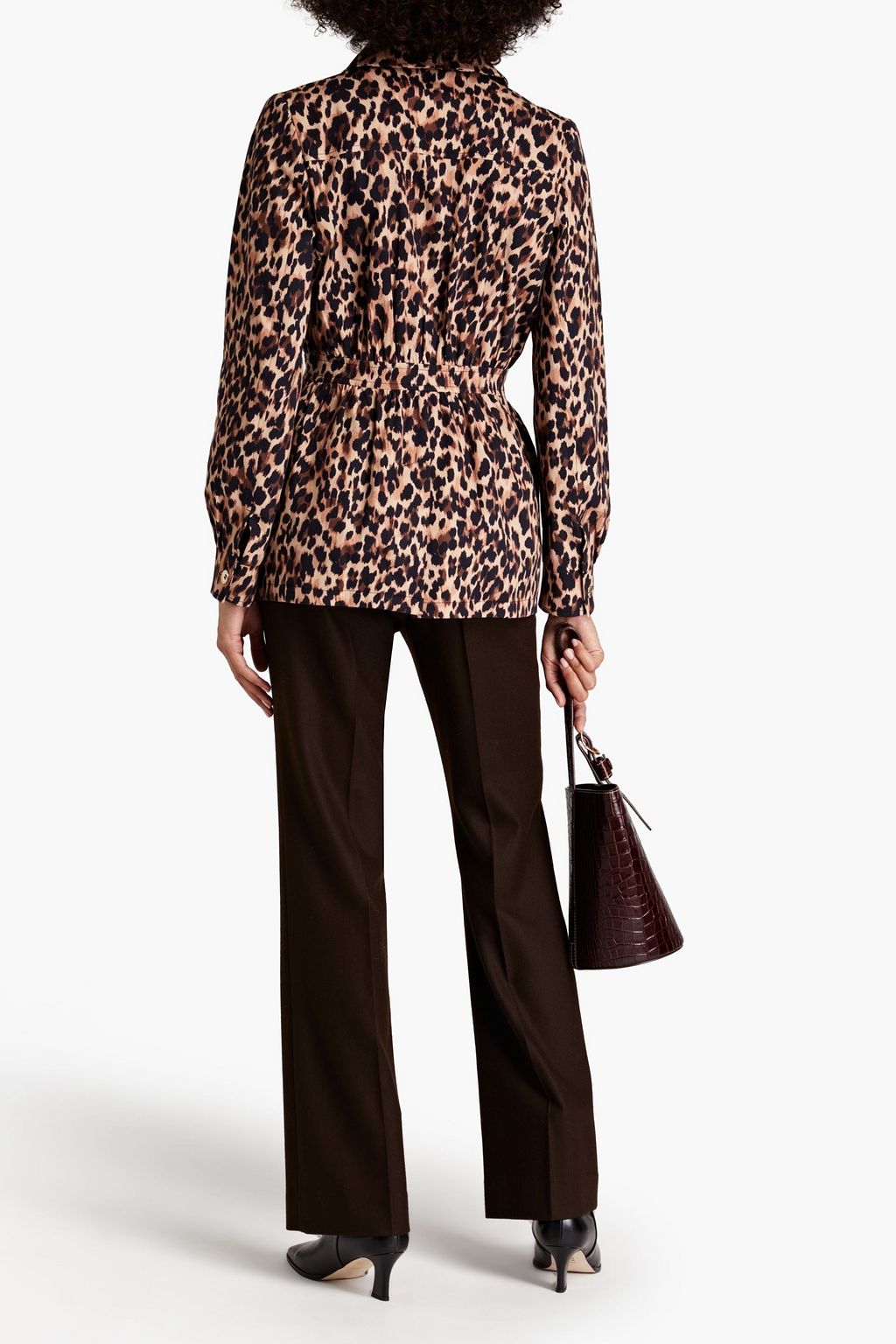 RACIL Leopard-print cotton-blend jacket