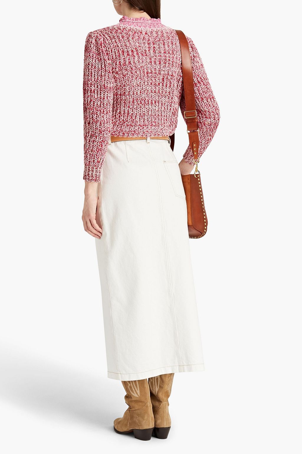 MARANT ÉTOILE Lotiya marled cotton-blend sweater