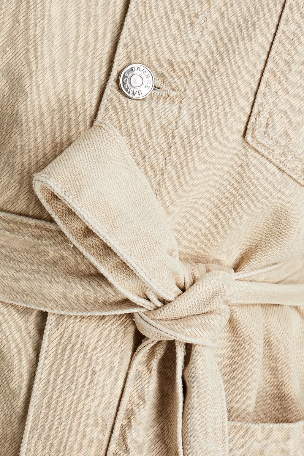 SAMSØE Φ SAMSØE Vestina Jacke aus Bio-Baumwolle mit Gürtel