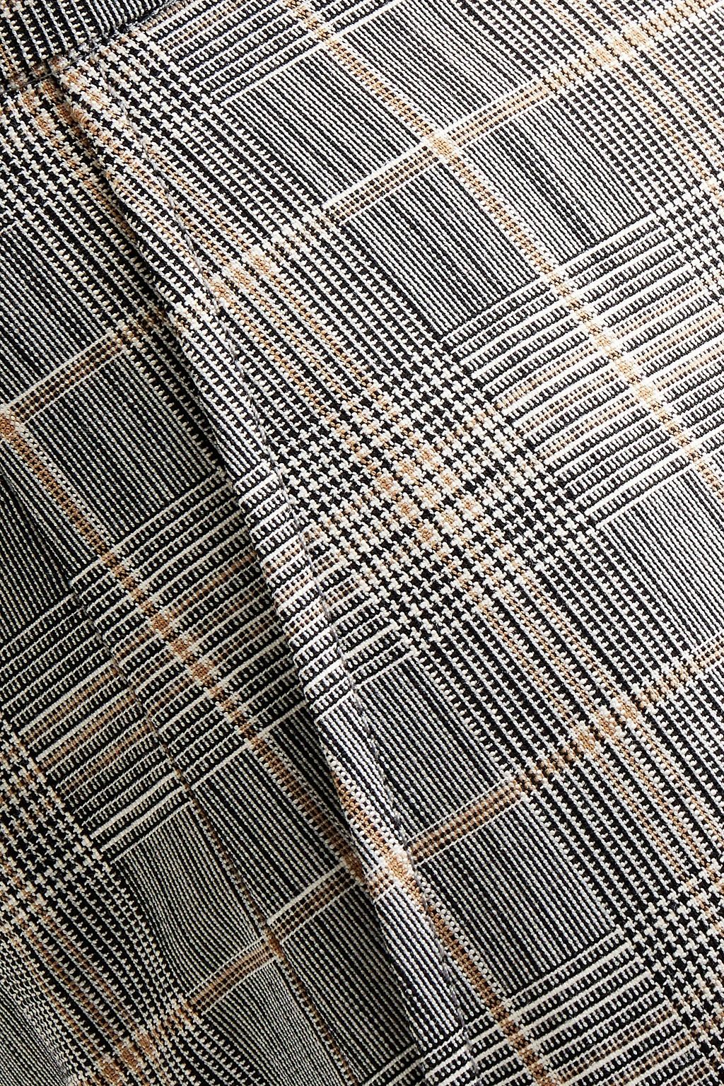 BAUM UND PFERDGARTEN Niema cropped Prince of Wales checked woven straight-leg pants