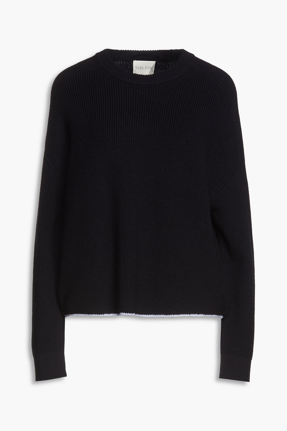 Forte Forte Ribbed Wool Jumper In Black